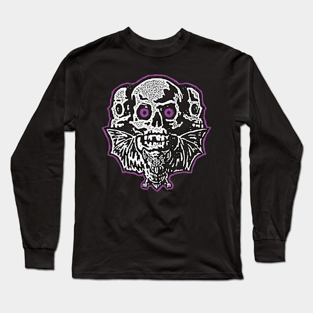 SKULL VAMPIRE Long Sleeve T-Shirt by THE HORROR SHOP